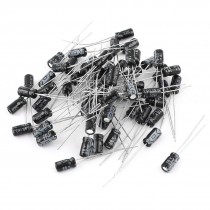 60PCS 22uF 16V 4x7mm Through Hole Radial Lead Aluminium Electrolytic Capacitor