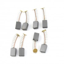 4 Pairs Electric Drill Parts Motor Carbon Brushes 12mm x 8mm x 5mm