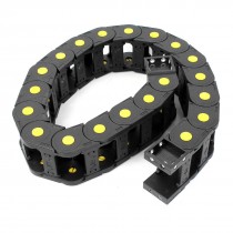 99cm R11cm Plastic Open 30mmx50mm Wire Cable Carrier Drag Chain Black