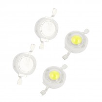 4pcs 1W Power White LED Light Bulb Bead Emitter 120-130LM 3.0-3.9V