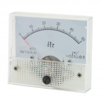 2.5 0-50Hz DC 10V Panel Analog Frequency Meter Measure Tool 85C1