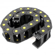 100cm R11.5cm Plastic Open Type Wire Carrier Cable Drag Chain 25mmx57mm