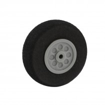 RC Model Airplane 2mm Shaft Dia Sponge Tire Wheel 30mm 1.2" Dia
