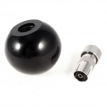 Machine Control Handle Threaded Ball Knob Black 40mm Dia 12mm Hole