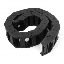Black Plastic Drag Chain Cable Carrier 25 x 57mm for CNC Machine