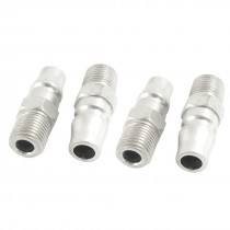 4pcs 1 4PT Male Thread 13mm Pipe Pneumatic Air Quick Fitting Joint