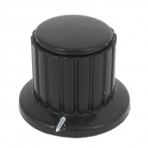 Volume Control 4mm Split Shaft Dia Potentiometer Mixer Knob Black