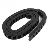41" 105cm Length Black Plastic Towline Cable Drag Chain 10mm x 15mm