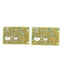 70mm x 46mm LM317 Voltage Regulator Power Supply PCB Blank Board 2 Pcs
