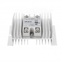 AC-AC 80-250V 24-380V 60A 4 Screw Terminal 1 Phase Solid State Relay w Heatsink