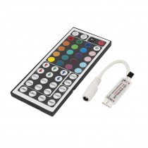 DC 12V 44 Buttons IR Remote Control RGB LED Light Controller Switch