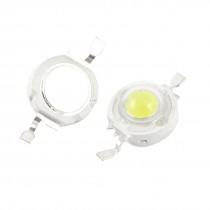 2 Pcs 1W High Power 110LM 2 Pin White Light LED Lamp Diodes Blub Beads
