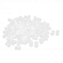 100pcs Clear Plastic Flange Type Stopper for 15mm Diameter Test Tube