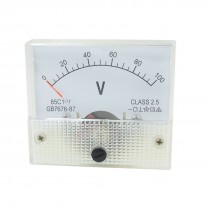 85C1-V DC 0-100V Rectangle Analog Panel Volt Meter Voltmeter Gauge