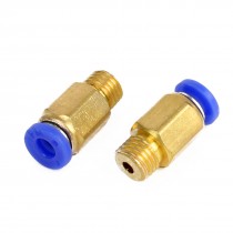 4mm One Touch Connector Straight Pneumatic Quick Fitting 2pcs