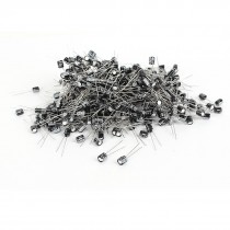 1000 Pcs 5mm x 5mm 10UF 50V Polarized Radial Electrolytic Capacitor