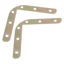 2 Pcs Angle Plate Corner Brace Flat L Shape Repair Brackets