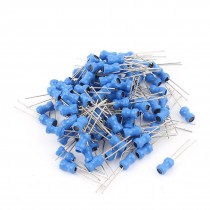 100Pcs 68uH 500mA 4x6mm 10% Tolerance Radial Lead Inductor Blue