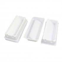 Laboratory White Polypropylene 50mL Liquid Reagent Reservoir 5 Pcs