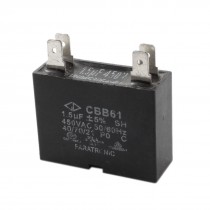 CBB61 AC 450V 1.5uF 4Pin Polypropylene Film Air Conditioner Motor Capacitor