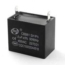 AC450V 5uF 2Pin Polypropylene Film Air Conditioner Motor Running Capacitor