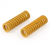2Pcs Extra Light Load Yellow Spiral Stamping Compression Die Spring 8x25mm