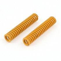 2Pcs Lighter Load Yellow Spiral Stamping Compression Die Spring 8x40mm