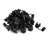 20Pcs 10mm Dia Plastic Flat Wire Cord Clamp Strain Relief Bushing 7P-2