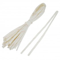 20 Pcs 80cm 8mm Dia. PVC Fiberglass Insulating Sleeving Sleeve