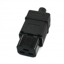 DIY C19 Outlet Socket Rewirable Power Cable Cord Adapter AC 250V 16A