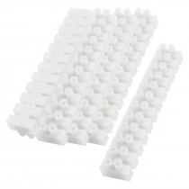 5pcs 600V 30A 12P Double Row Covered Barrier Screw Terminal Block Strip