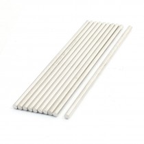 10pcs Silver Tone Stainless Steel Round Straight Model Parts Axles 100x3mm