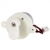 DC 6V-12V 40mA 23-46RPM White Plastic Eccentric Gear Speed Reduction Wired Motor