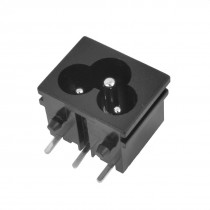 AC 250V 2.5A IEC320 C6 Type Male Plug Power Supply Socket Adapter