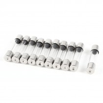 10 Pcs Fast Blow Type Glass Tube Fuses 6x30mm 250V 8A