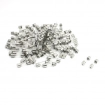 100 Pcs 250V 5A Glass Tube Fuses Cartridge 5mmx20mm Fast Blow