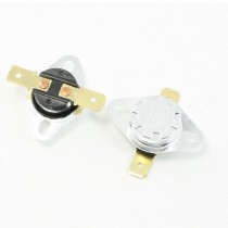 AC 250V 10A Normal Close 92C Temperature Control Switch Bimetal Thermostat 2 PCS