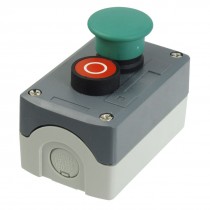 240V 3A SPST NC Green Mushroom NO Red Flat Momentary Push Button Switch Station