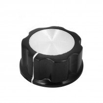 Black 30mm Top Dia 6mm Shaft Potentiometer Volume Control Knobs MF-A04