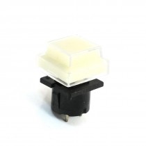 AC 220V 10A SPST Momentary Action White Square Cap Push Button Switch