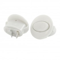 AC250V 1A 2 Terminals SPST NO/OFF Round Boat Rocker Switch 2 Pcs