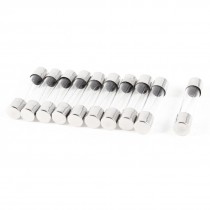 10 Pcs Fast Blow Type Glass Tube Fuses 6x30mm 250V 5Amp