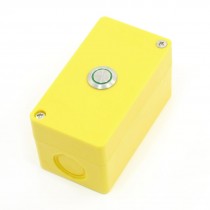 Green Pilot Light Locking Metallic Button Station SPDT NO+NC 3A 250V AC