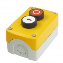 240V 3A SPST NC NO Red White Flat Momentary Push Button Switch Station