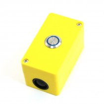 Blue Indicator SPDT NO+NC Locking Single Metal Button Station 5A 250V AC