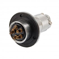 25A 5 Pin Waterproof Electrical Deck Plug Circular Cable Connector