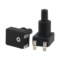 2 Pcs Horizontal Downward Terminal Push Button Canopy Switch AC 250V 3A