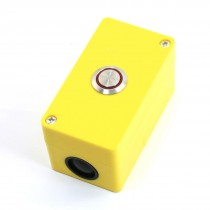 5Amp 250V AC Rewirable SPDT Red Pilot Lamp Momentary Metal Button Box