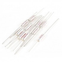 10 Pcs 250VAC 10A 77C Metal Temperature Thermal Fuses for Electric Rice Cooker
