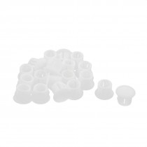 20Pcs SKT-10 9.5mm White Plastic Snap in Domed Blank Lock Hole Plug Cover